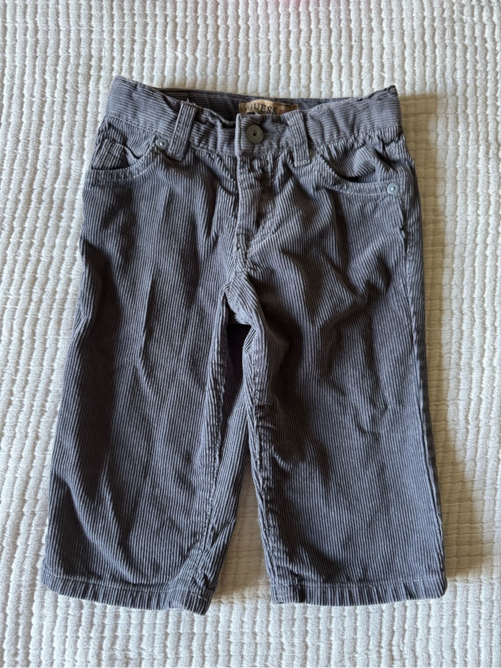 Vintage GUESS Baby Gray Corduroy Pants Shorts 12 Months 90s [GUESS].